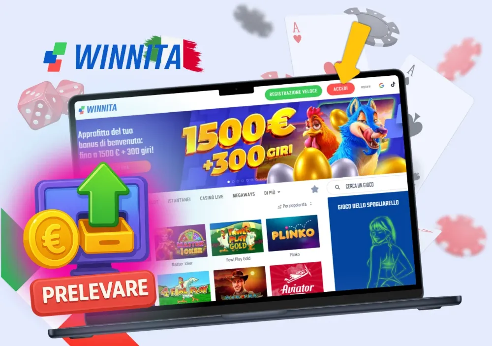 Giochi live, slot esclusive e crash game disponibili su Winnita Casino